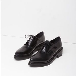 Acne Studios Lark point toe brogue oxford lace up shoes 36
